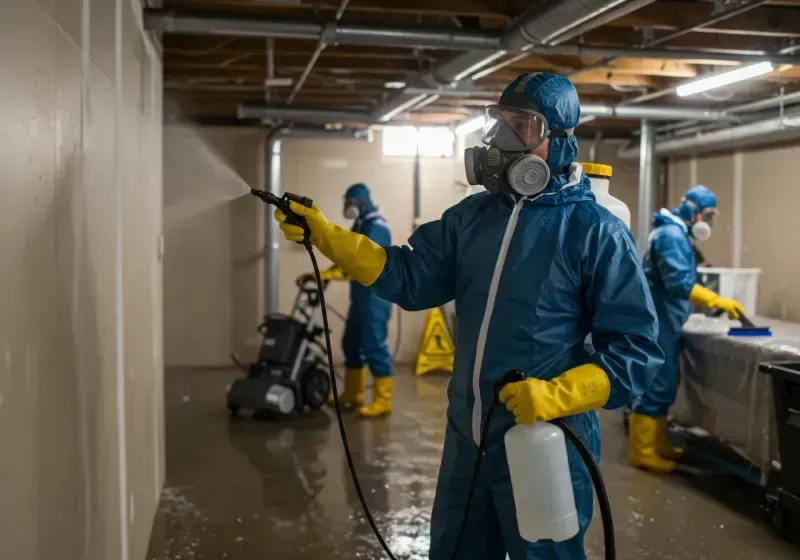 Basement Sanitization and Antimicrobial Treatment process in Bradbury, CA